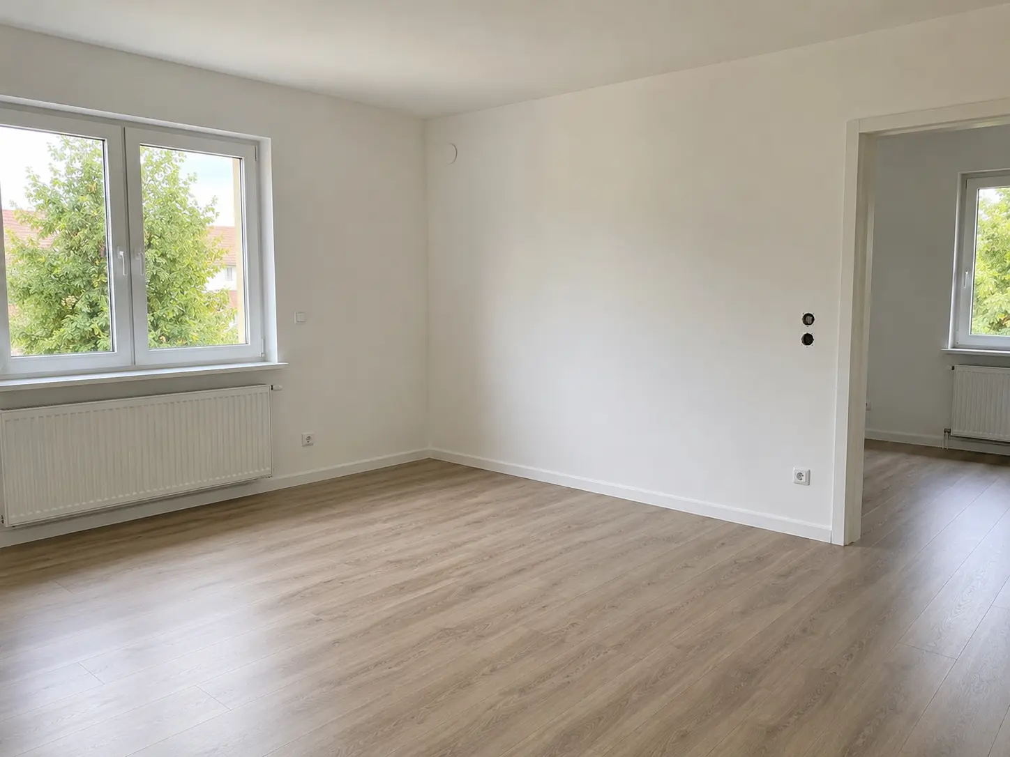 Fertig renovierter Wohnraum nach Kernsanierung in Schwäbisch Hall