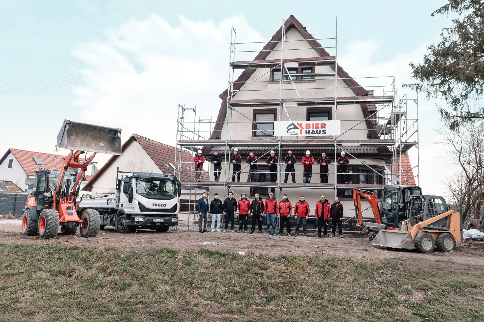 Gruppenbild der Bier Haus Handwerker